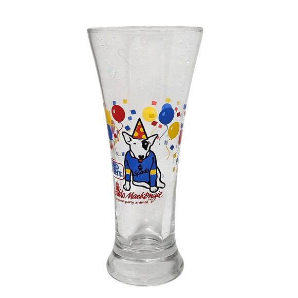 1987 Spuds Mackenzie Beer Glass Budweiser - Picture 1 of 2